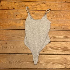 garage gray bodysuit